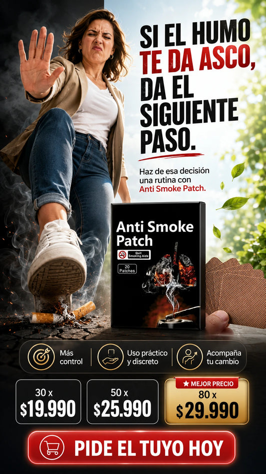 ANTI SMOKE PATCH - PARCHE PARA DEJAR DE FUMAR