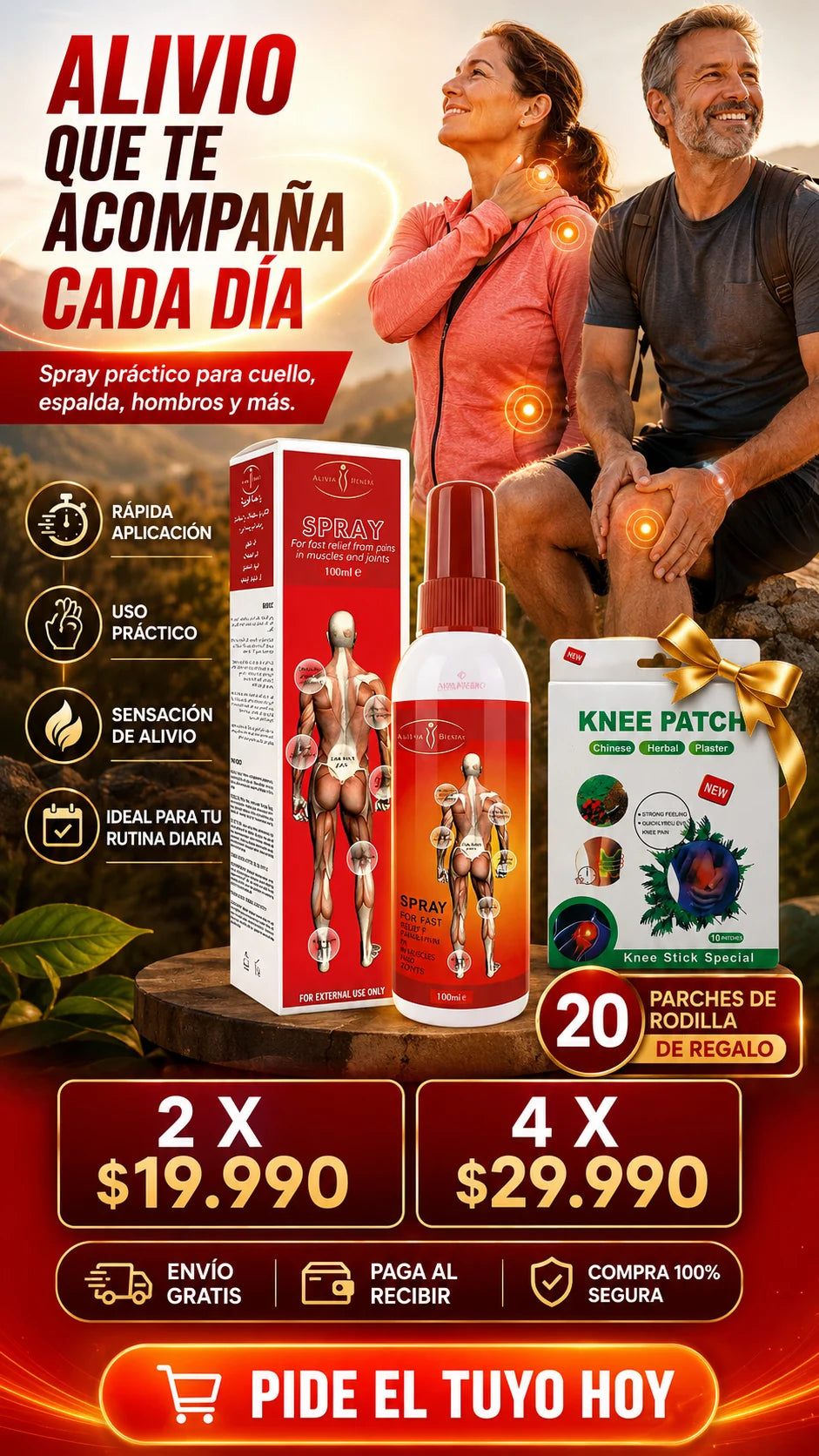 SPRAY PARA DOLORES MUSCULARES ( ANTIINFLAMATORIO)